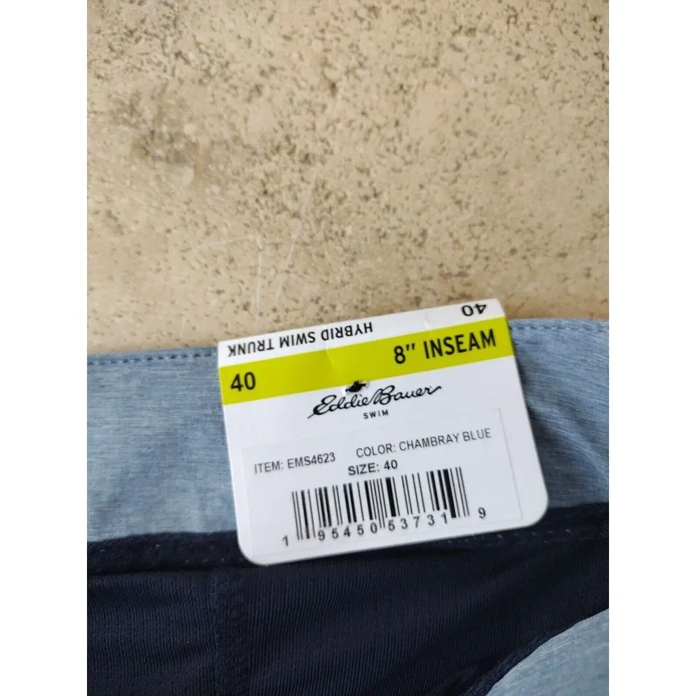 Eddie Bauer Swim Trunks Men 40 Hybrid‎ Classic Style For All Activities UPF 50